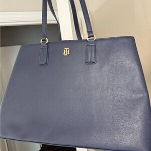 Tommy Hilfiger Navy Blue Tote Bag